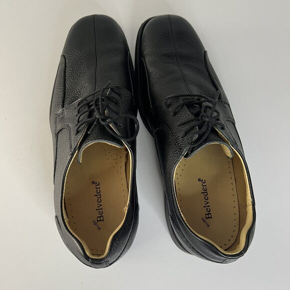 Studio Belvedere Bay Bridge Dress Shoes Black Leather Oxford Mens 13 EEE - Picture 9 of 13